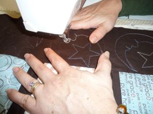 Pure Quilt 3 Quilting Closeup