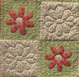 Floral Quilting Closeup