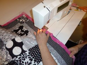 Machine Stitched Binding Closeup