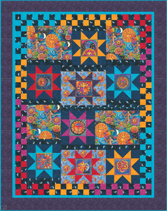 Laurel Burch Celestial Dreams Quilt Kit