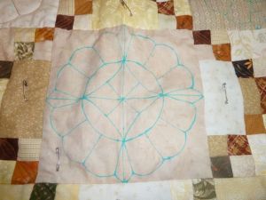 Marked Quilting Lines