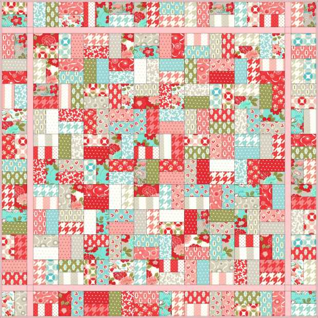 Sugar Sweet Jolly Jelly Roll Quilt