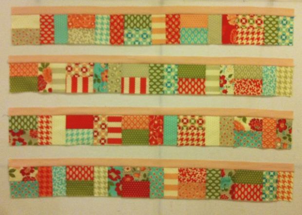 Sold Strip with Pieced Borders