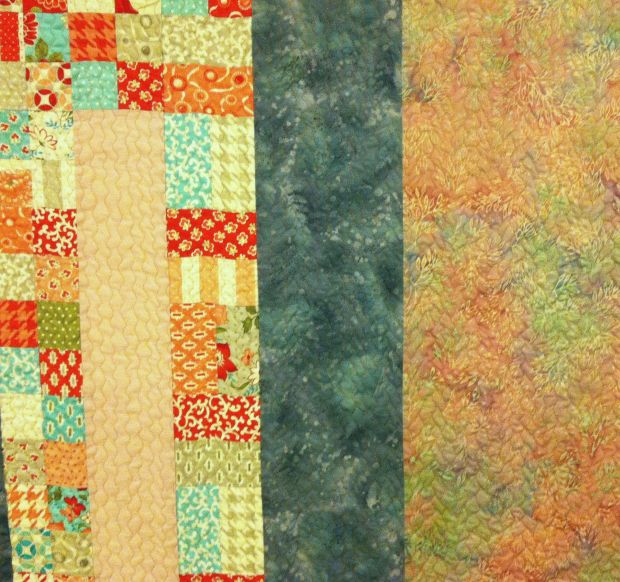 Pieced Backing with Quilting