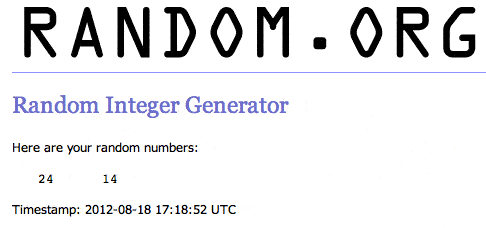Blog Comment Winners Blog Comment Winners