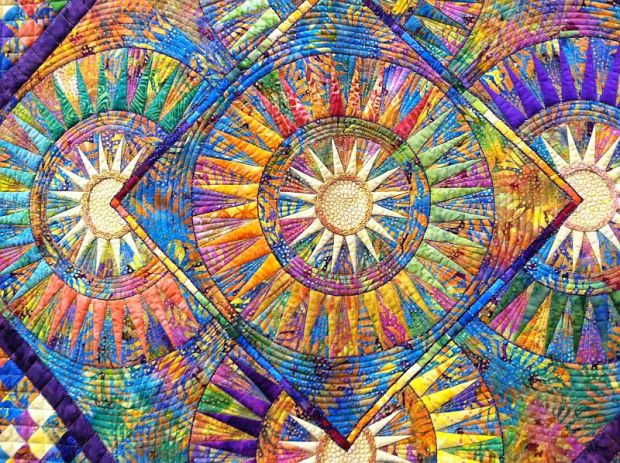 Daisy Quilting Details