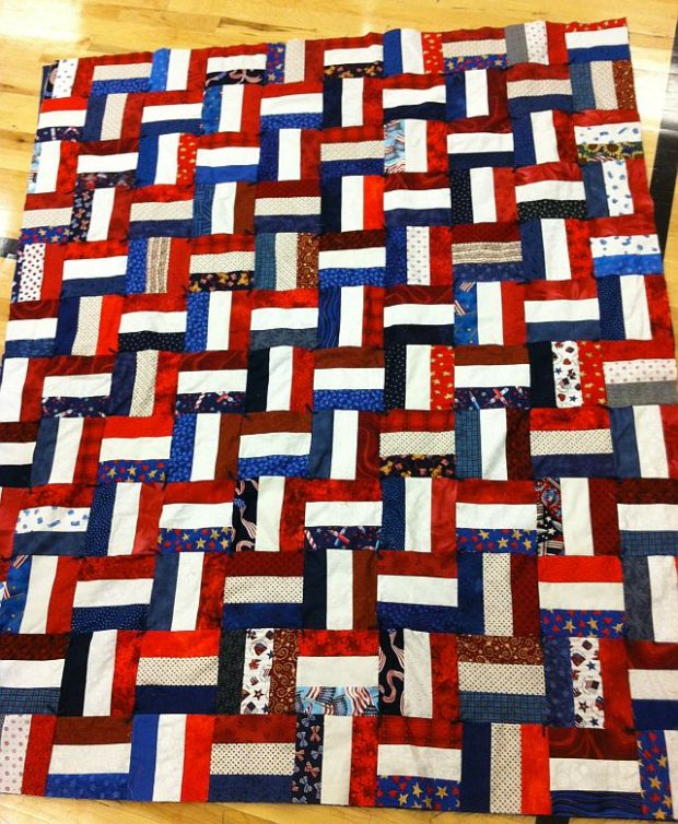 Wounded Warrior Quilt Basket Weave