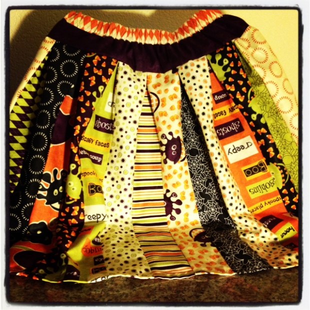 Monster Bash Halloween Skirt