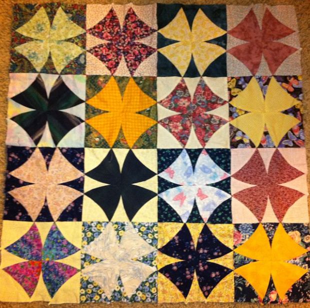 Hand Pieced Winding Ways