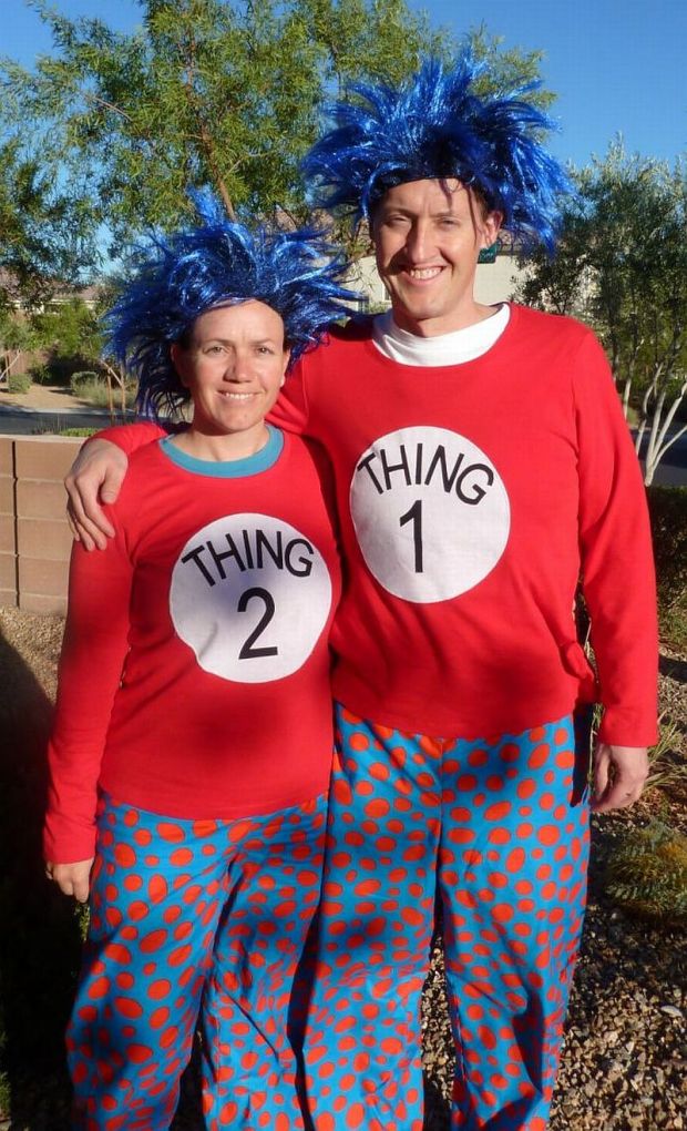 Thing 1 and Thing 2 Halloween Costumes