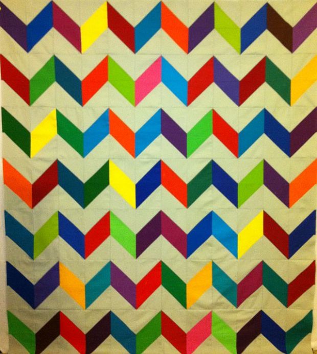 Charming Chevrons Quilt Top