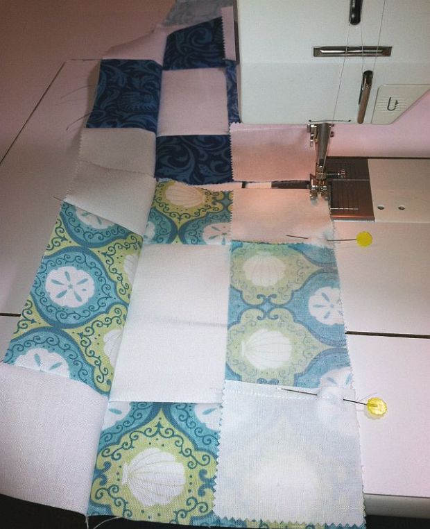 Chain Pieced O Blocks