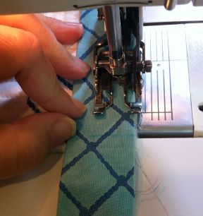 Stop 1/4 inch from end.