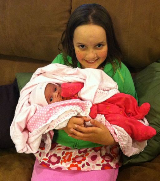 Jenna with cousin Katelyn