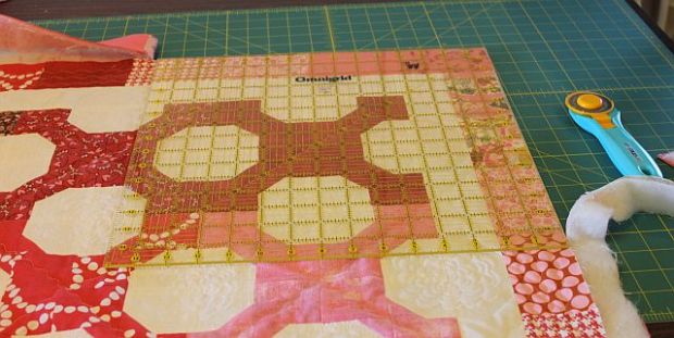 Square up the quilt.