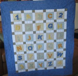 Alphabet Applique Quilt