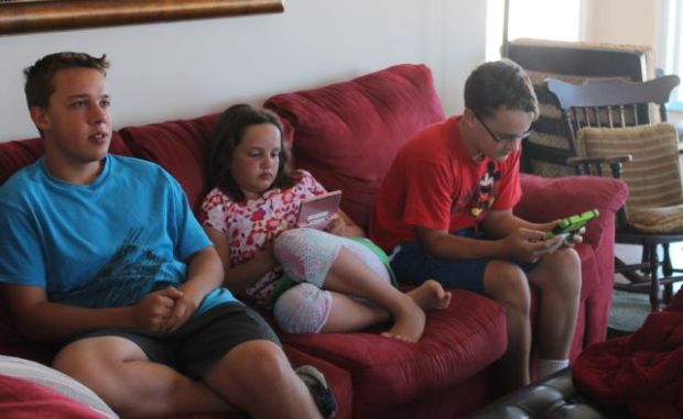 Playing at the Beach House