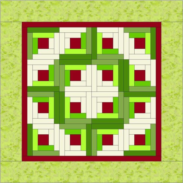 Log Cabin Wreath Top