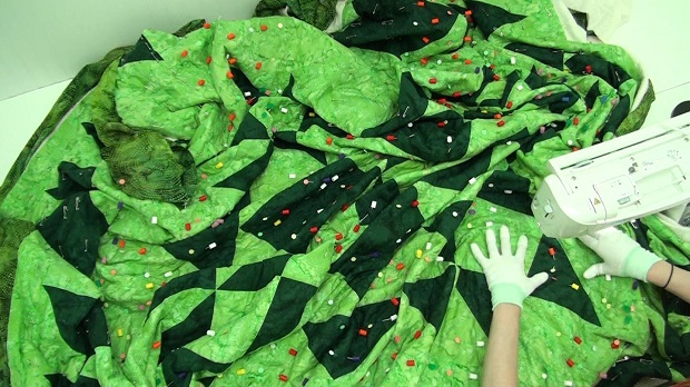 quilting a king home machine