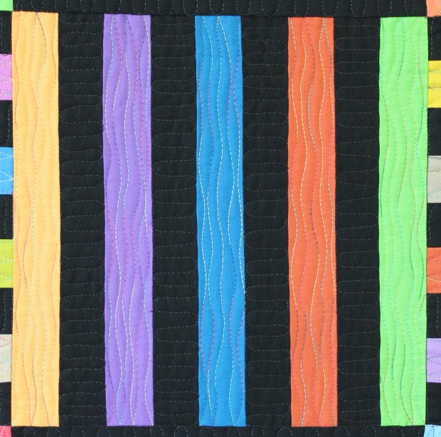 wavy lines quilting