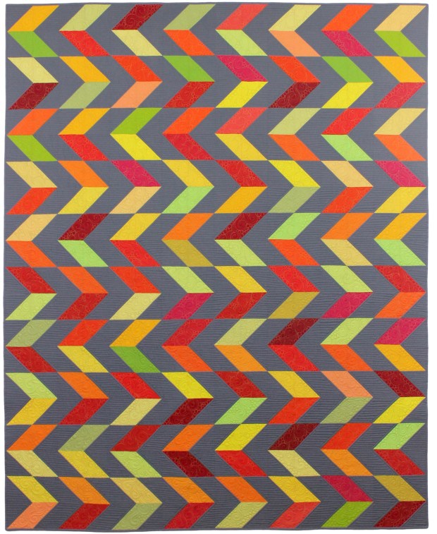 Feathered Chevrons is an alternate of my Charming Chevrons quilt pattern.