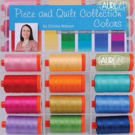 Piece and Quilt Aurifil thread by Christa Watson