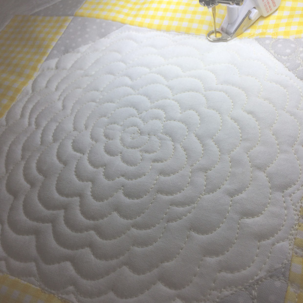 Spiral Flower Quilting