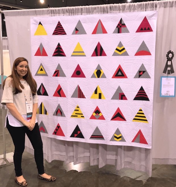 Rebecca Bryan Equilateral Triangle quilt at QuiltCon