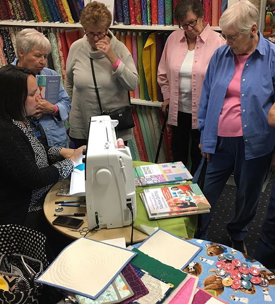 Machine Quilting demo by Christa Watson