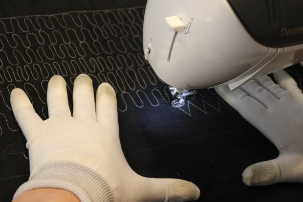 Kristin's machine quilting practice