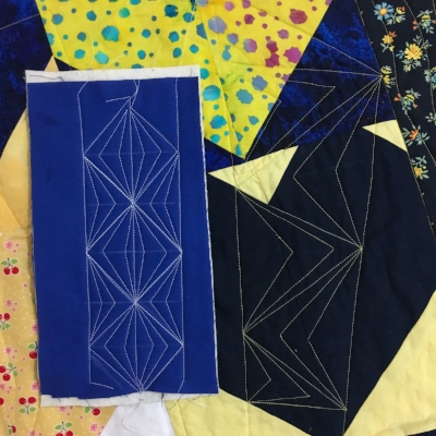 Machine Quilting practice from HollyAnne