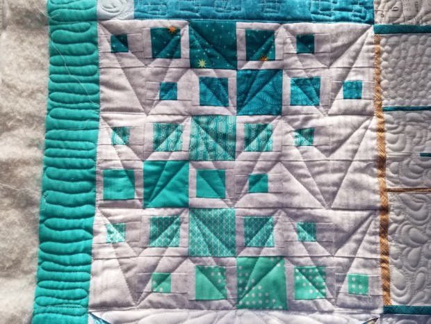 Machine Quilting practic with Vicki
