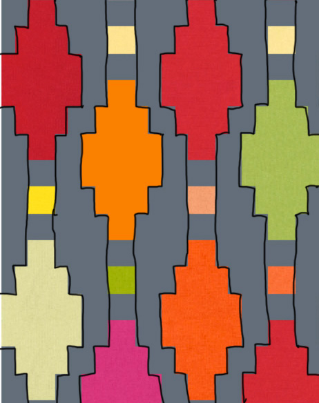 Lanterns Quilt Path step 1