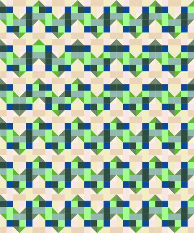 Mock Log Cabin Alternate Layout