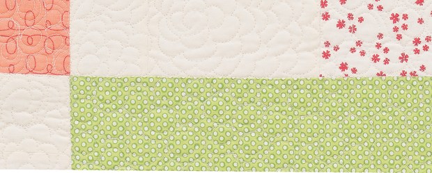 Quilting detail on Kites from Piece and Quilt with Precuts