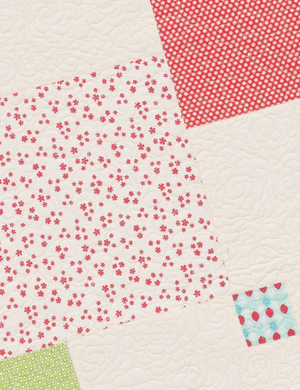 Quilting on Kites from Piece and Quilt with Precuts