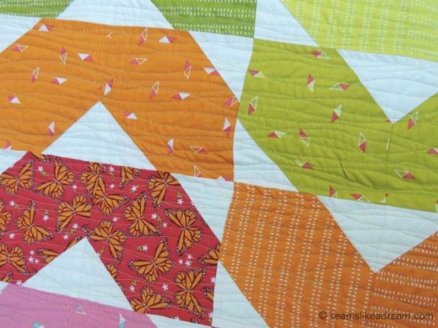 Squiggles quilting by Kate