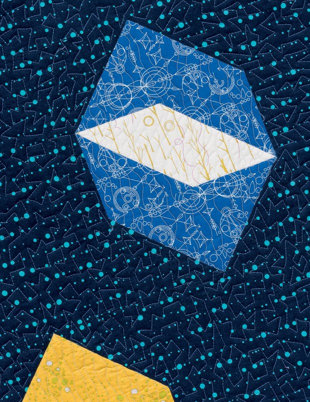 Twinkling Diamonds Detail quilting