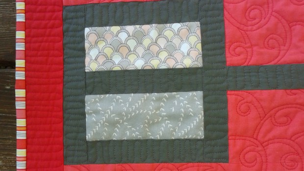Detail of Windows quilting by Suzy