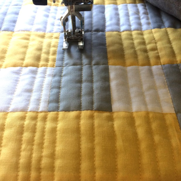 Machine Quilting Random Crosshatch