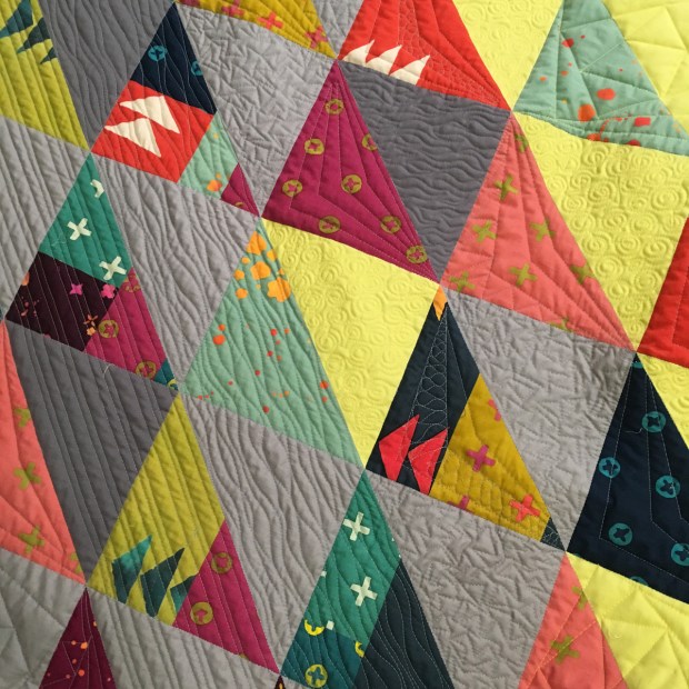 HST remix quilting detail