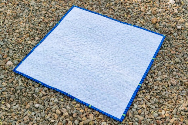 Quilting Detail on the back of Mini Frequency