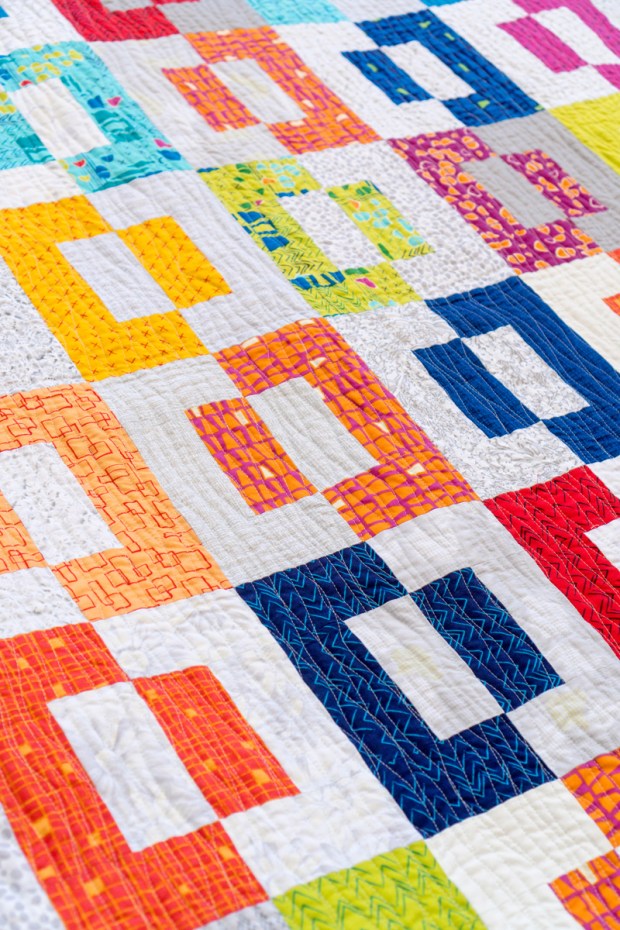 Modern Puzzle Quilt by Christa Watson