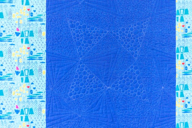 Machine Quilting Backing Detail