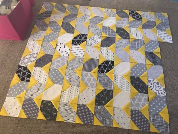 Yellow and Gray Squiggles