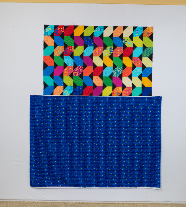 Backing of Squiggles, Made from Modern Marks