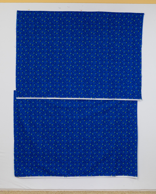 Pieced Backing for Squiggles