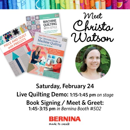 Christa at QuiltCon with BERNINA