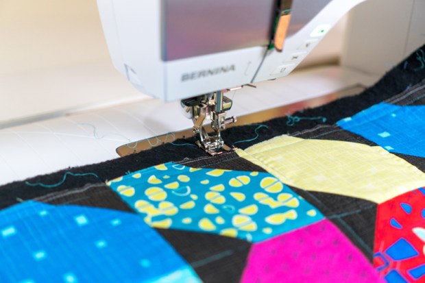 Start and end off the quilt