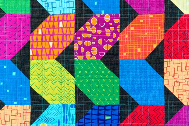Random crosshatch quilting